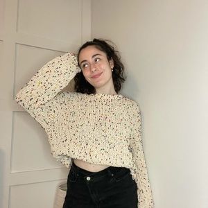 Francesca’s Rainbow Dot Sweater